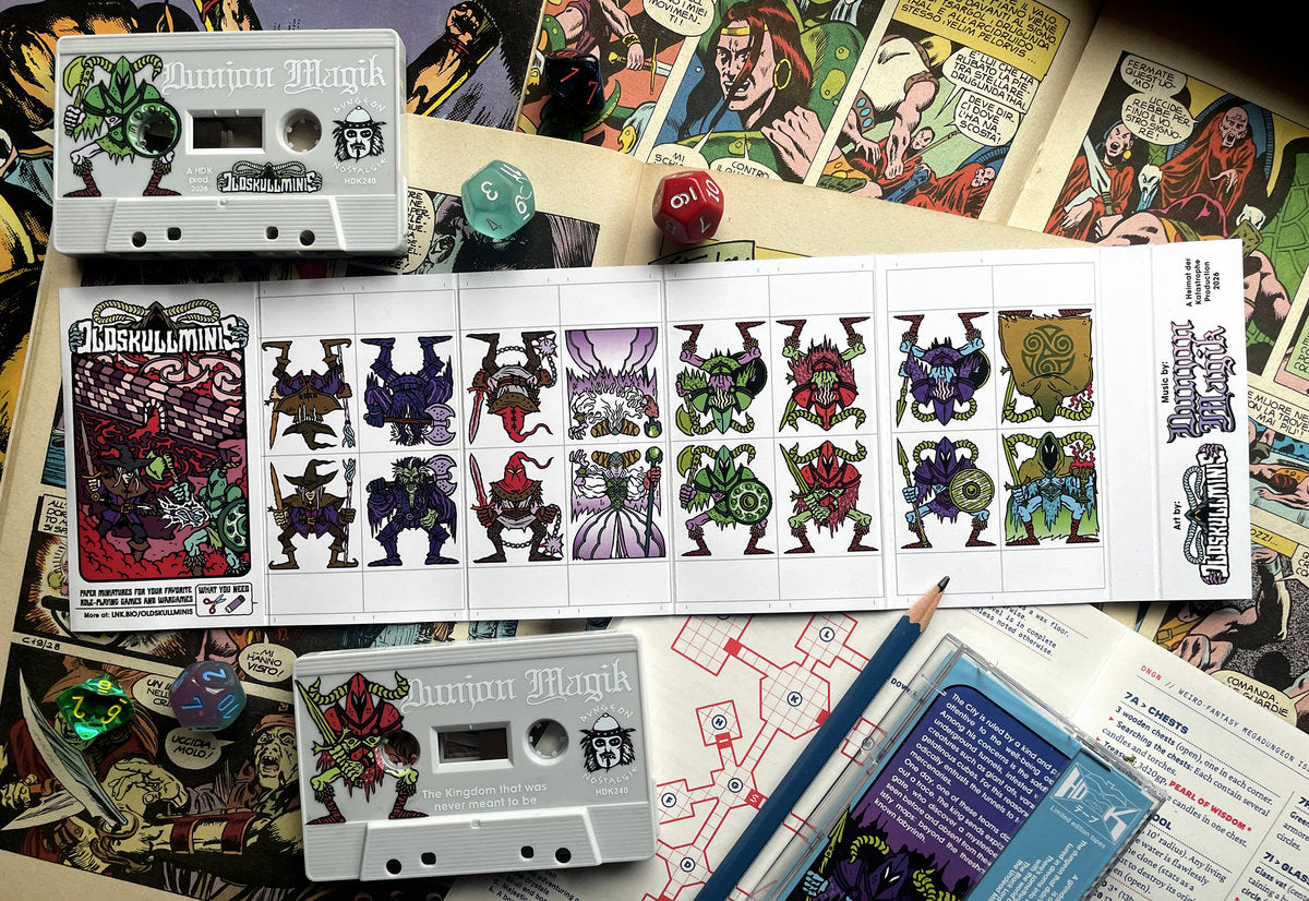 HDK 240 Dunjon Magik, The kingdom that was never meant to be + Old Skull paper minis