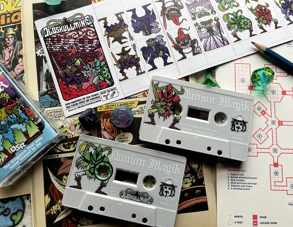 HDK 240 Dunjon Magik, The kingdom that was never meant to be + Old Skull paper minis