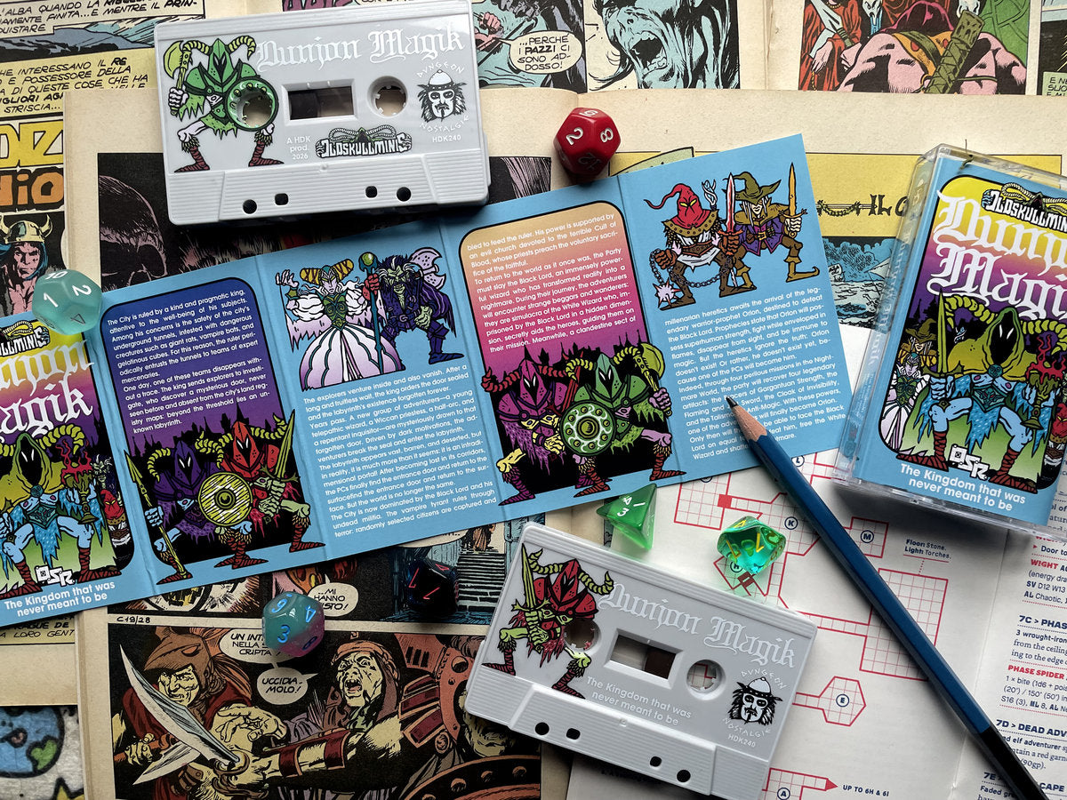 HDK 240 Dunjon Magik, The kingdom that was never meant to be + Old Skull paper minis