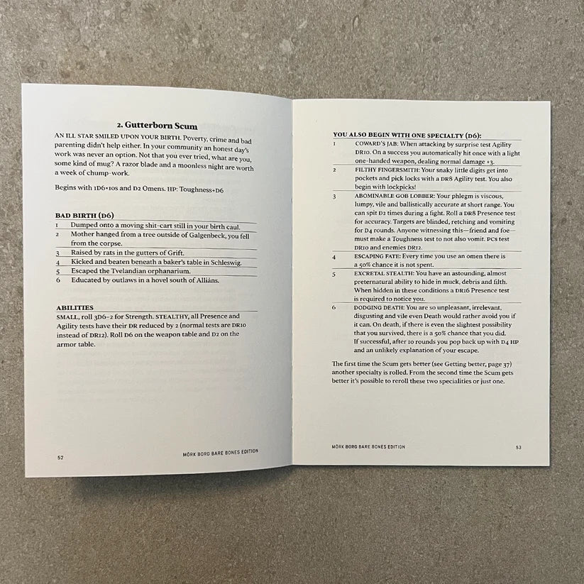 Mörk Borg Barebones Edition + Rot Black Sludge + PDF