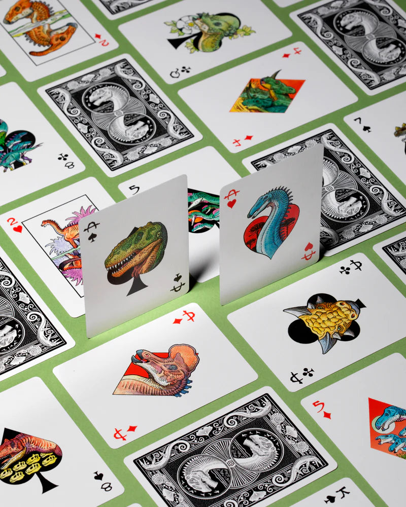 William Stout Dinosaur Playing Cards
