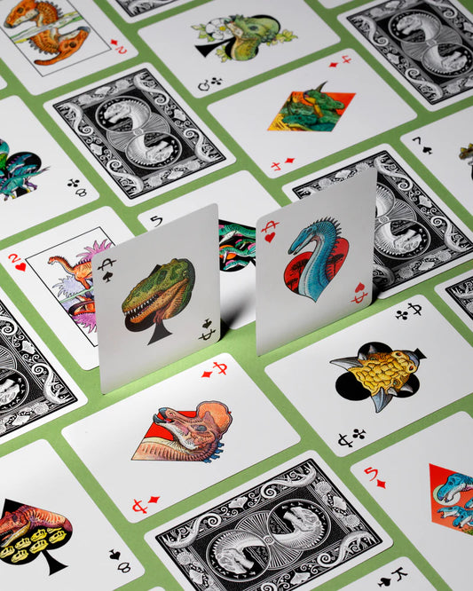 William Stout Dinosaur Playing Cards