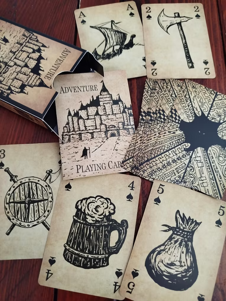 Card Craft Adventure Adventure Playing Cards – Flaming Hand